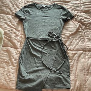 Superdown wrap t-shirt dress